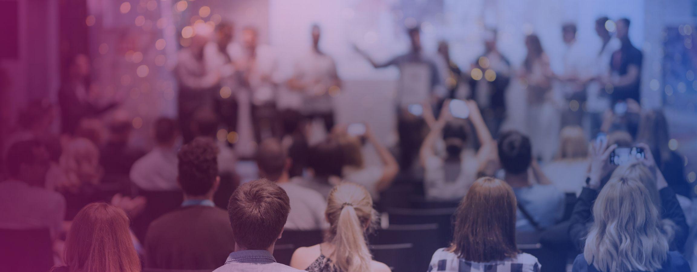 A stock image of award celebrations