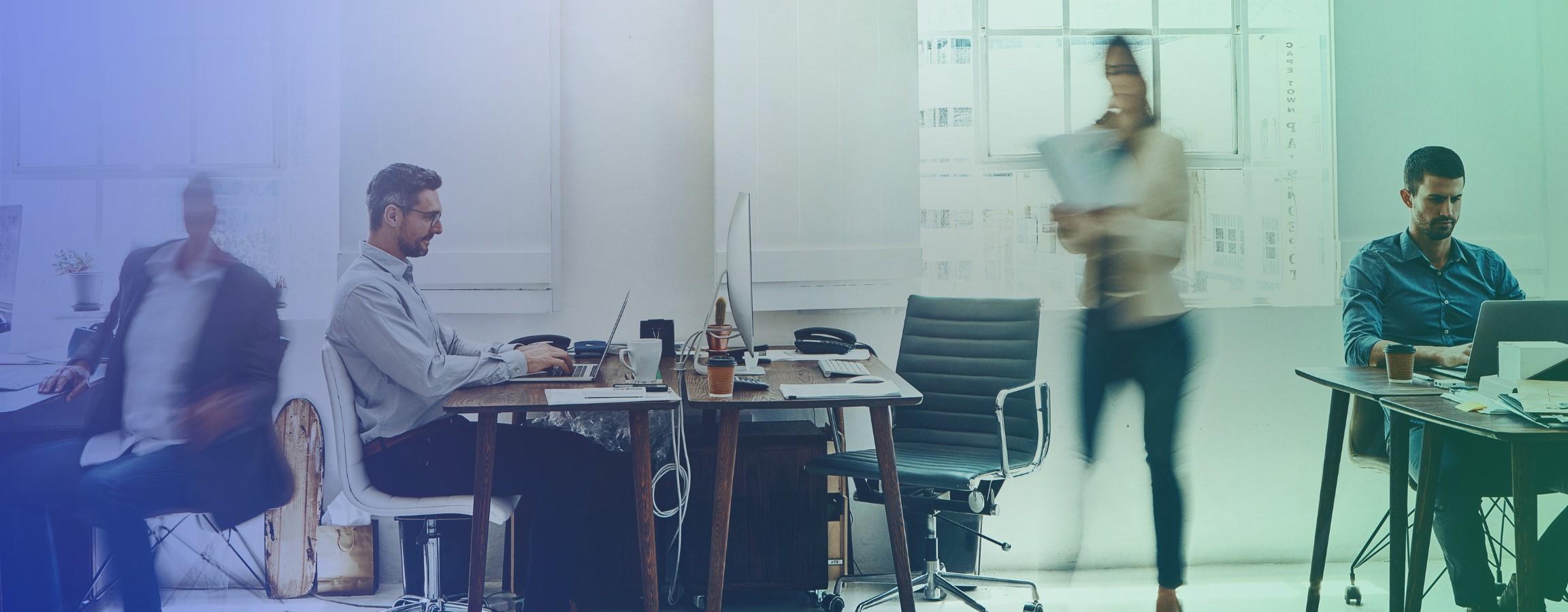 Stock image of an office