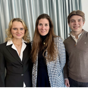 Cathrine Backer, Caroline Hordvik og Filip Jonassen