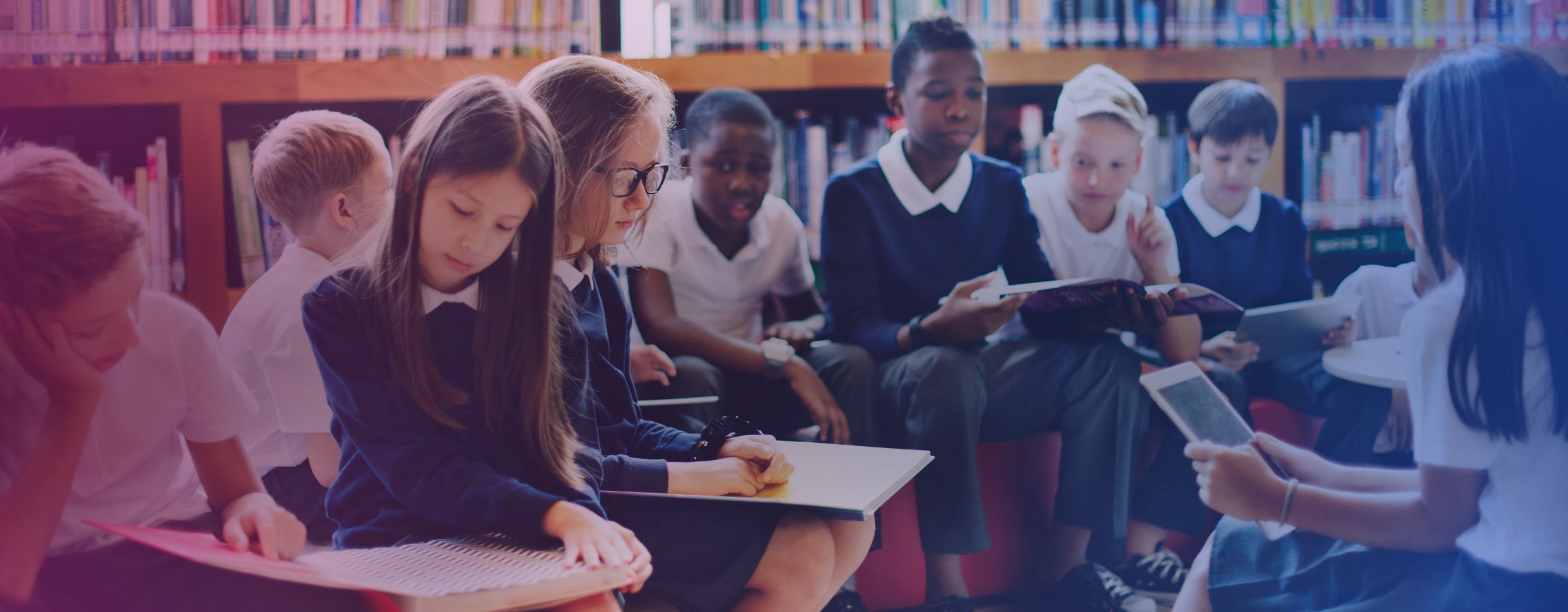 Image of pupils in a British school