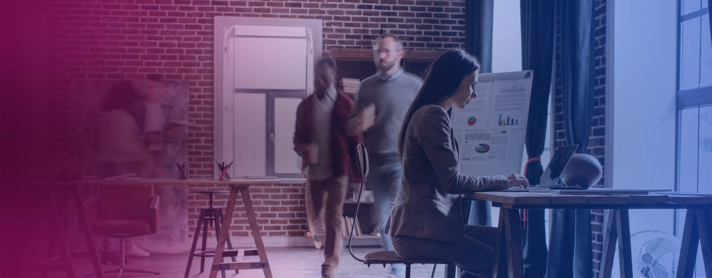 Stock image of an office