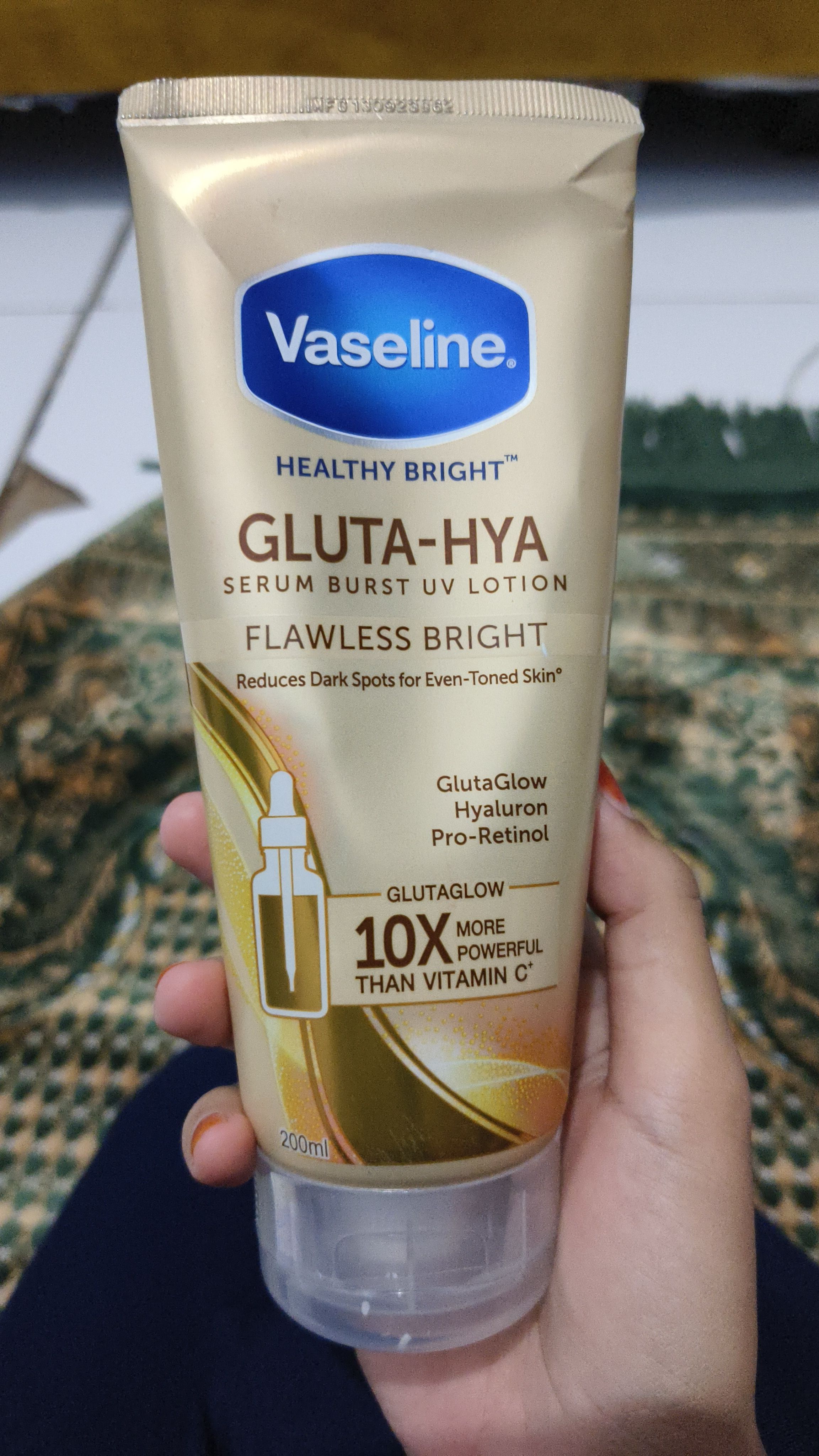 1x Set Vaseline Bright GLUTA HYA Serum Burst Lotion Dewy Radiance Flawless  Glow