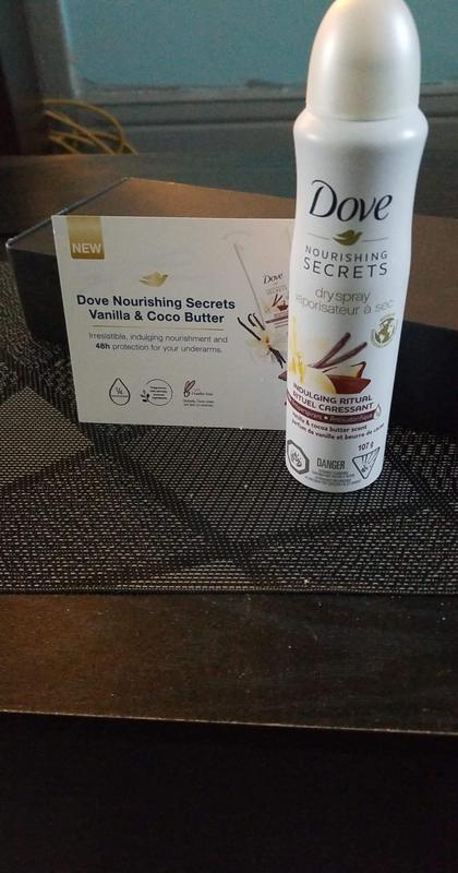 Dove Nourishing Secrets Dry Spray Antiperspirant Indulging Ritual Vanilla  and Cocoa Butter