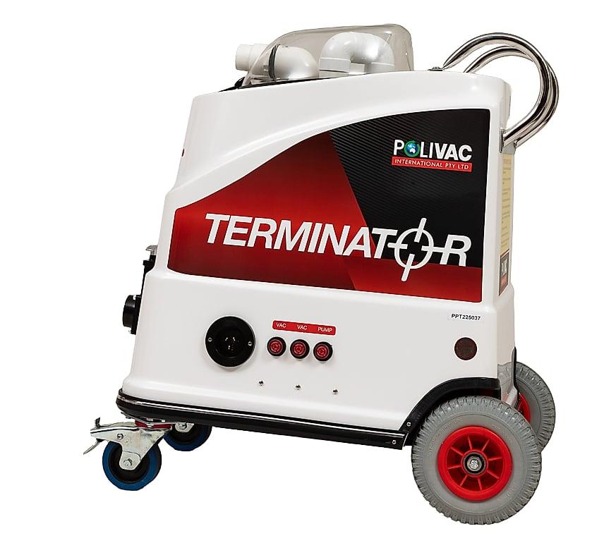 POLIVAC Terminator – Carpet Extractor, shown rotating through 360°
