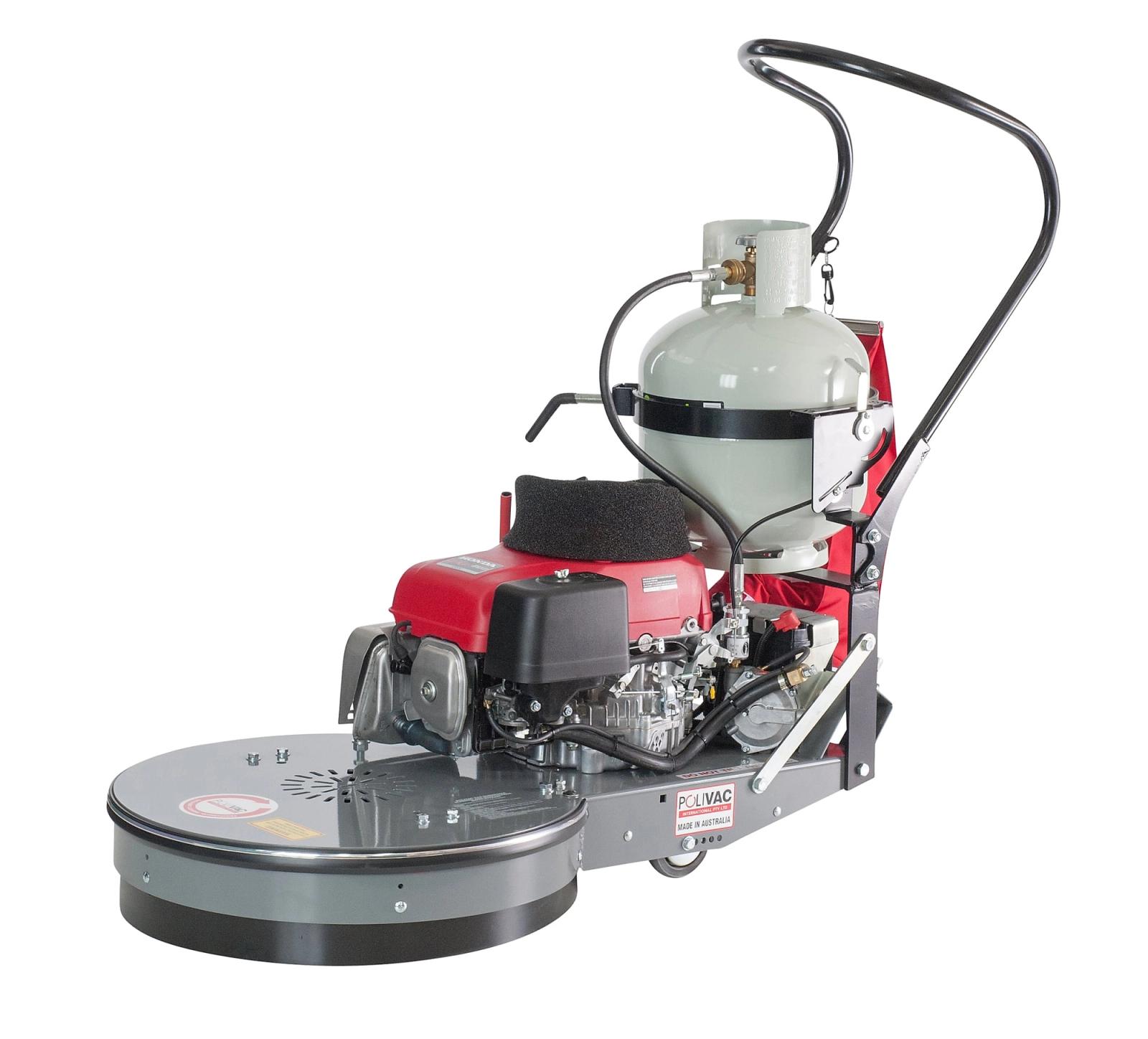 GAZ20 50cm Gas Burnisher With 13HP Honda Engine, shown rotating through 360°