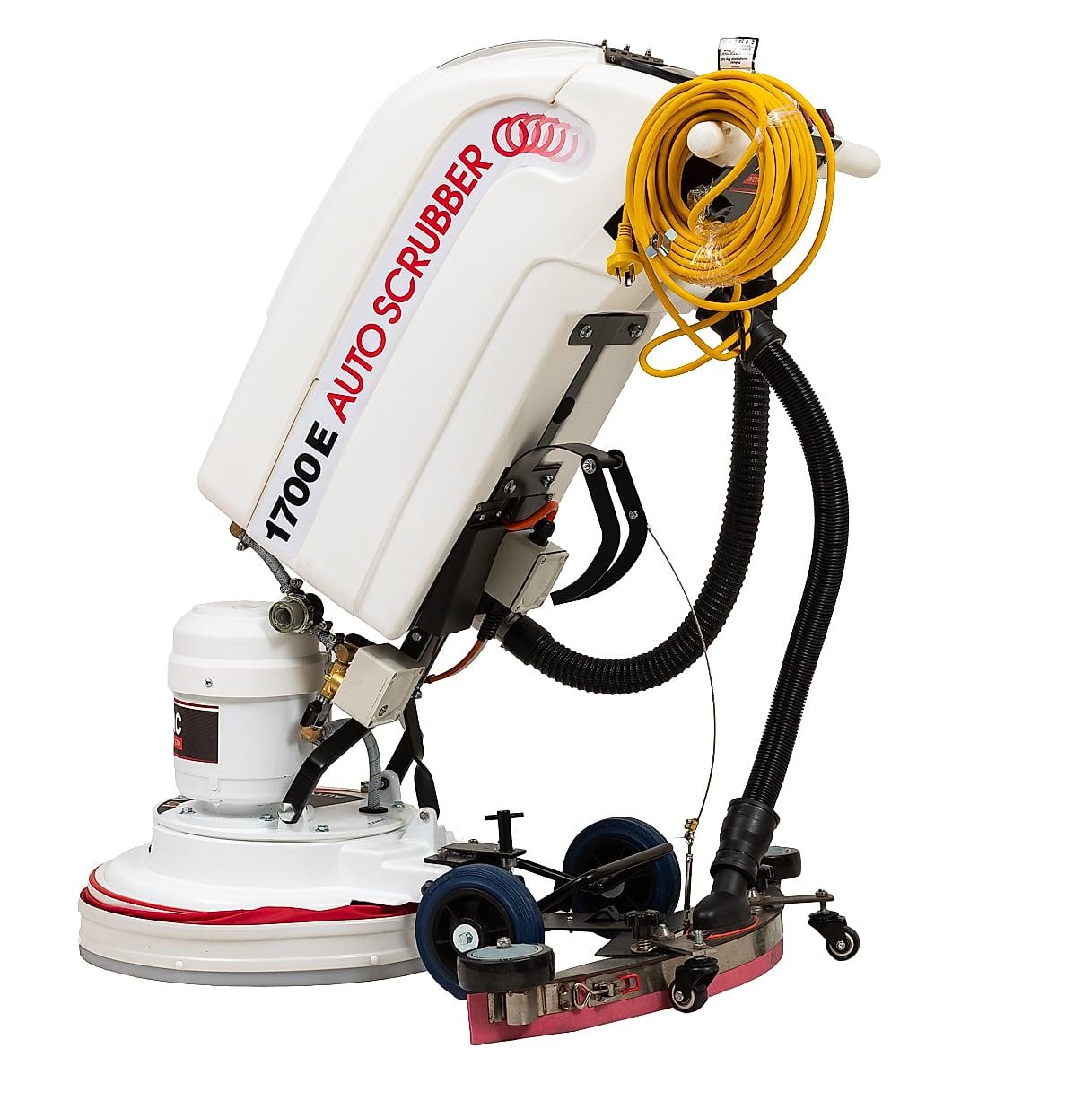 MM1700E – Automatic Floor Scrubber, shown rotating through 360°