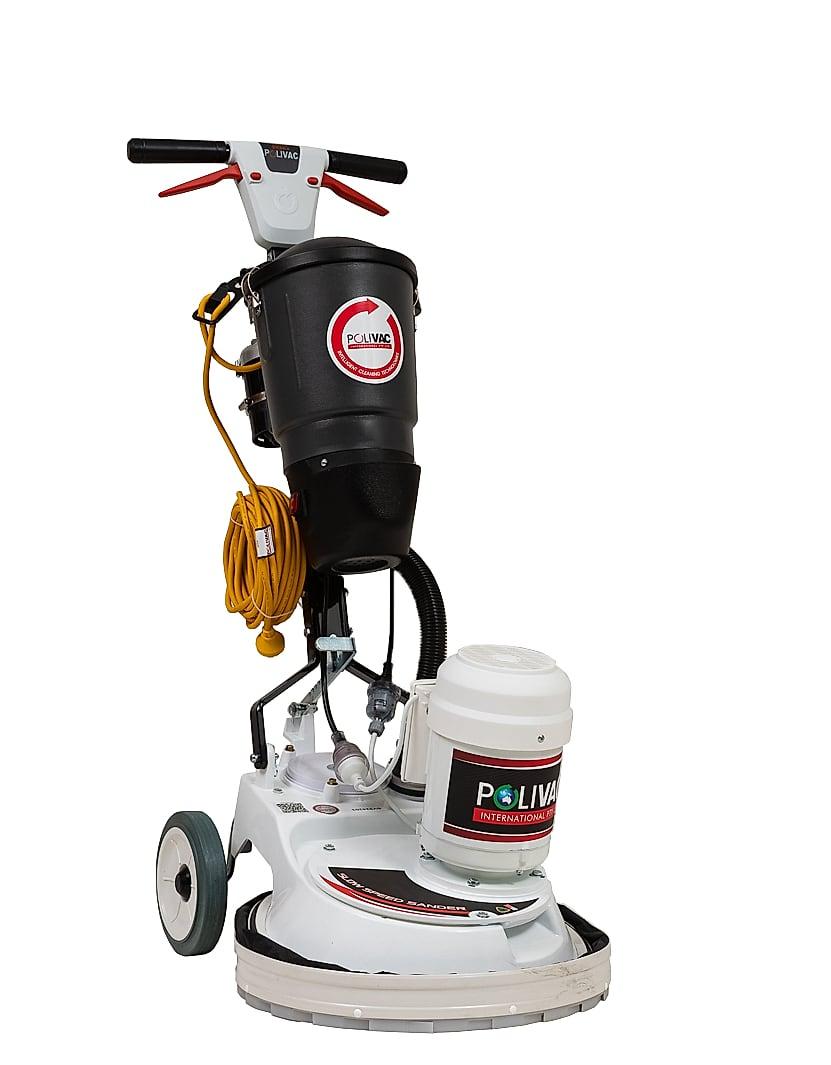 SV25 Supervac – Slow Speed Vacuum Sander, shown rotating through 360°