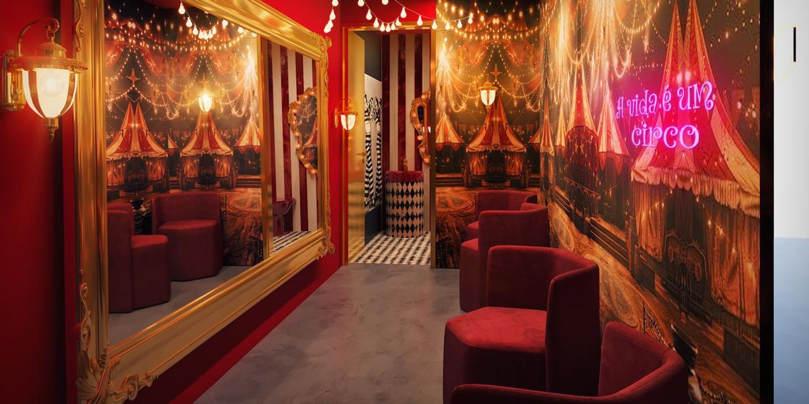 Cenário 3D de Circus — O CIRCO BAR