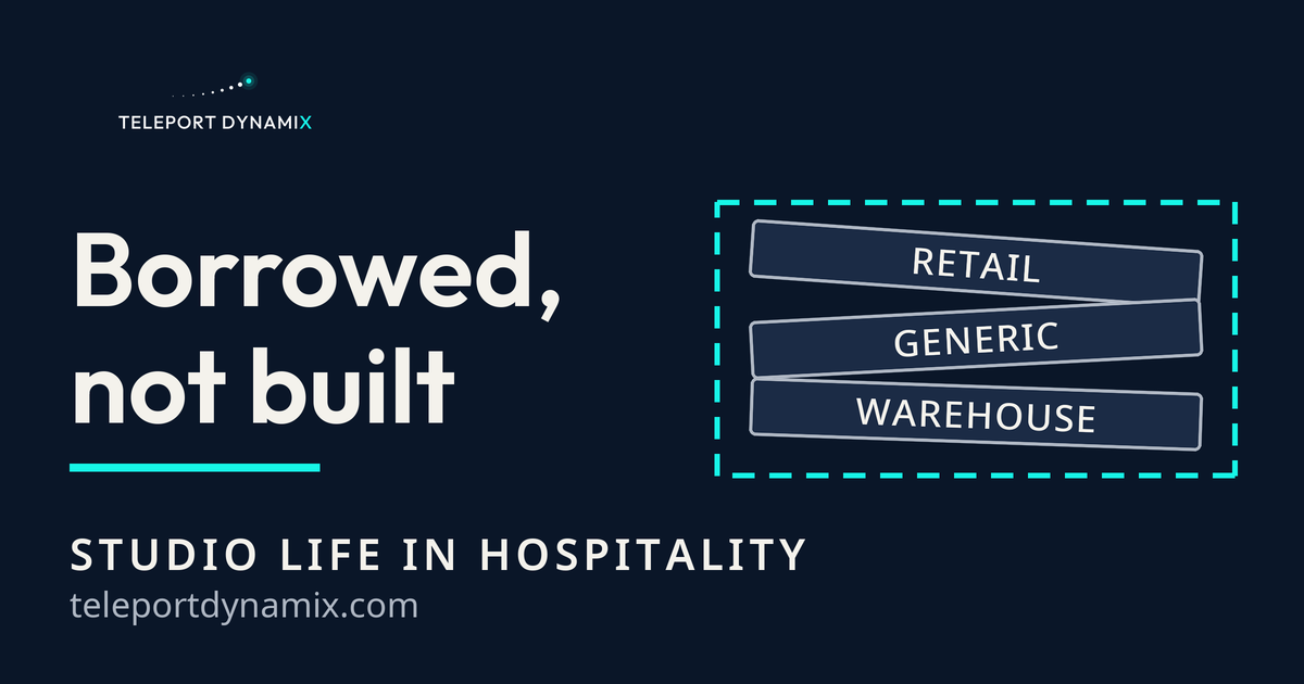Hospitality Software Was Built for Someone Else. Teleport Dynamix, Studio Life in Hospitality.