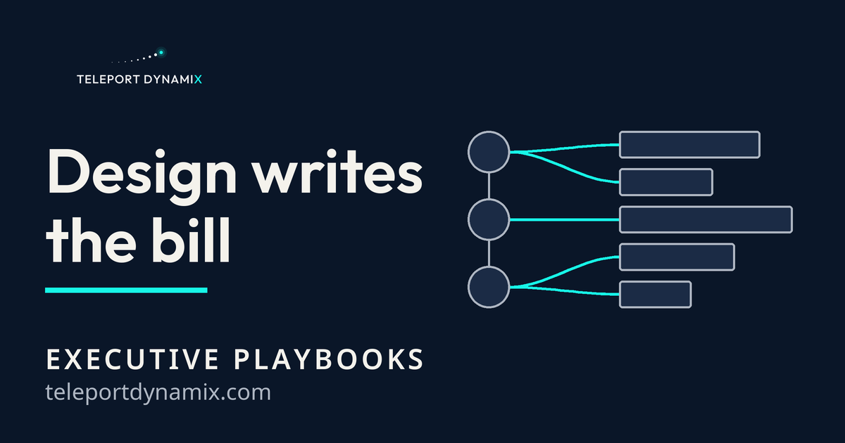 Cloud Cost Optimization Is Engineering, Not Billing. Teleport Dynamix, Executive Playbooks.