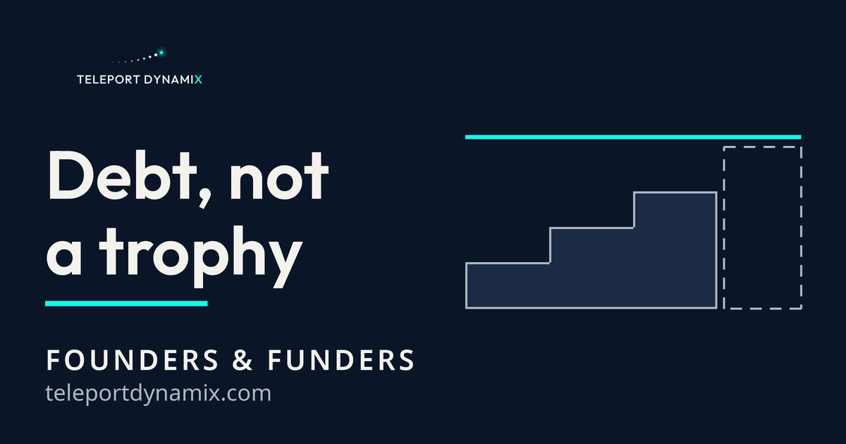 Startup Valuation Is a Price You Have to Grow Into. Teleport Dynamix, Founders & Funders.
