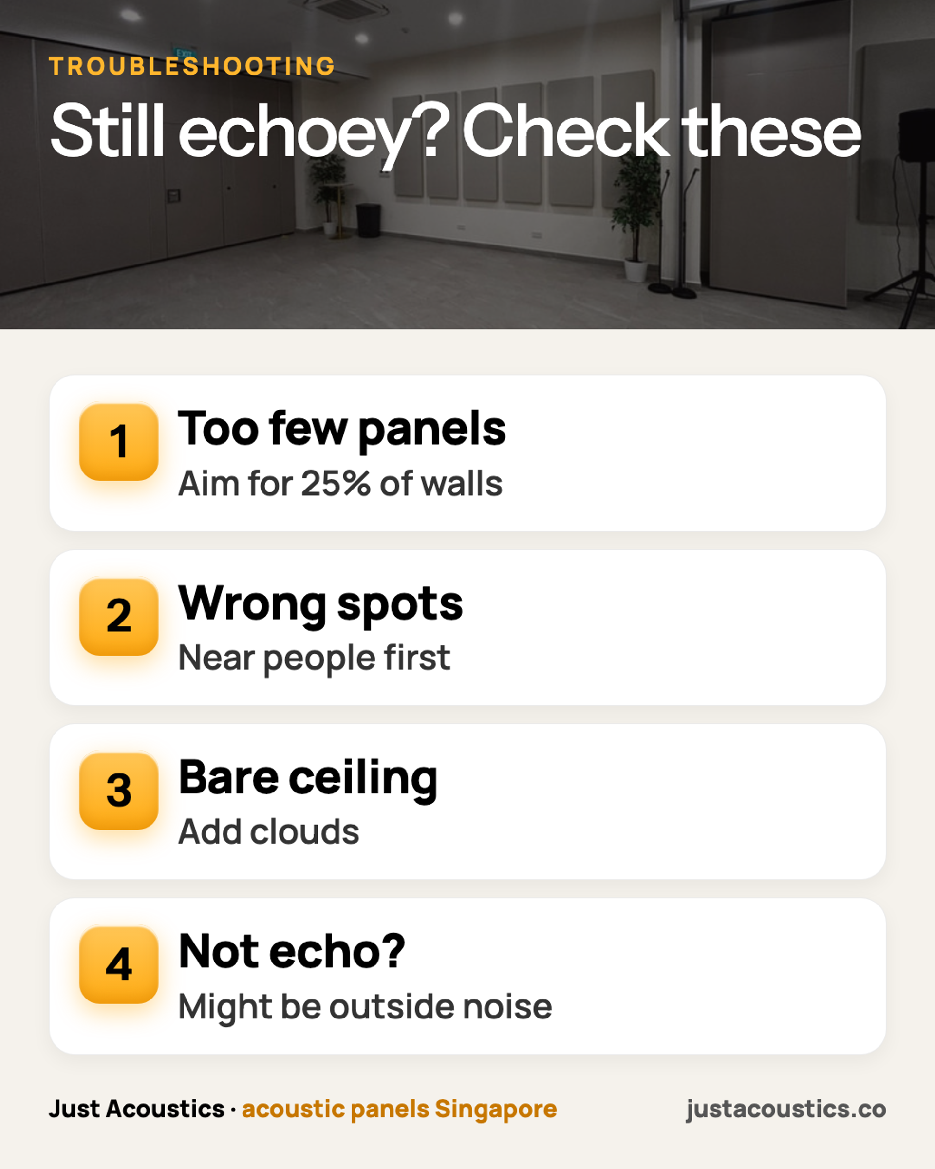 Still echoey? Check these infographic
