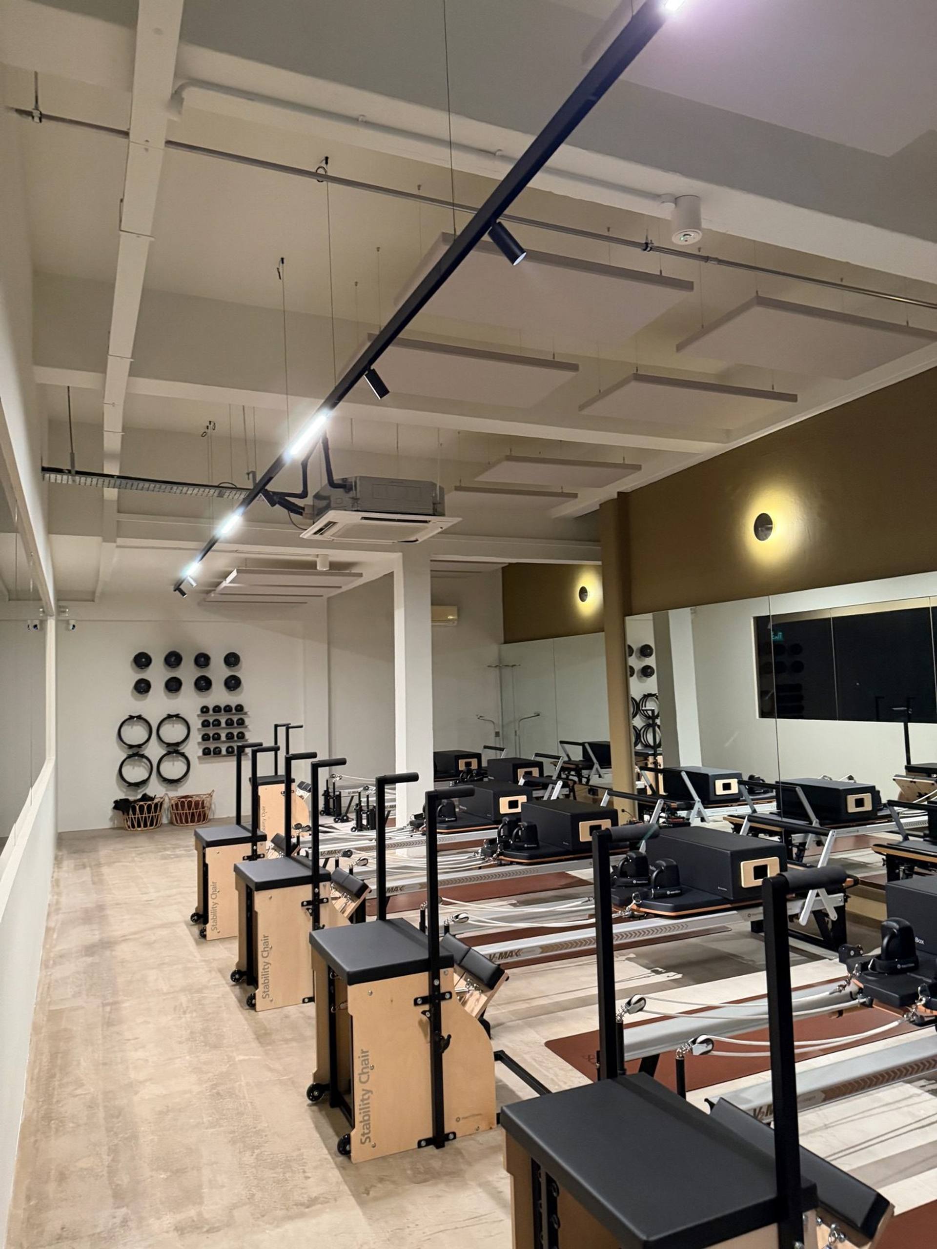 Schola Pilates Studio, Sennett Estate after acoustic treatment