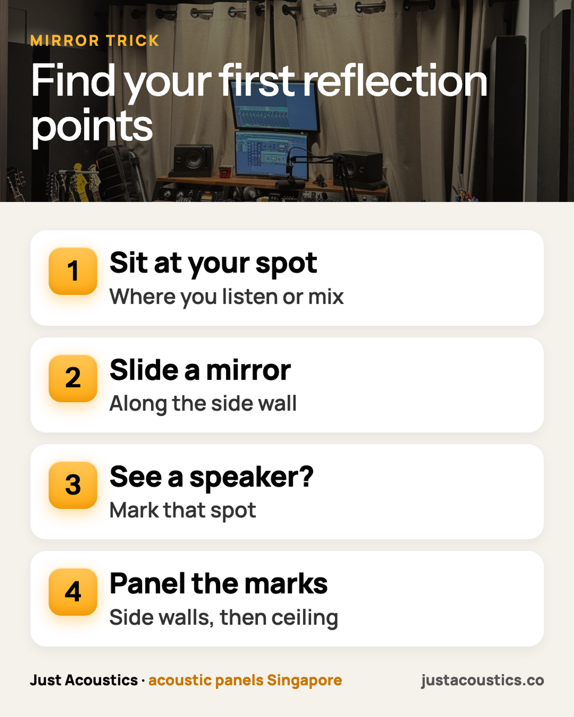 Find your first reflection points infographic