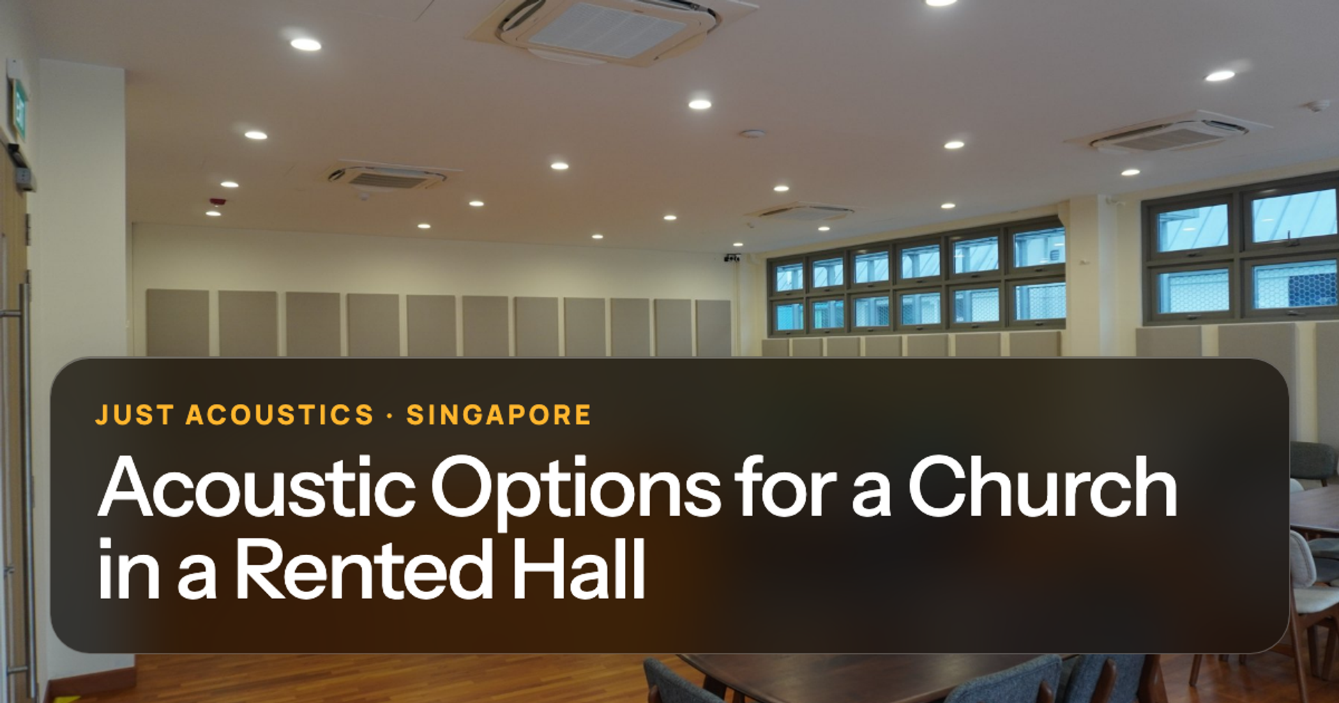 Hall used for church services
