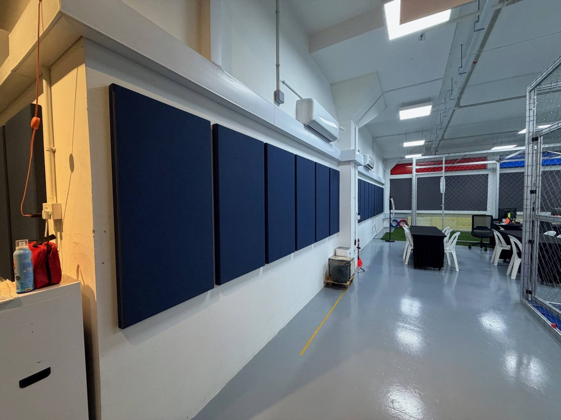 Drone Training Centre, Grantral Mall: acoustic panels installed by Just Acoustics