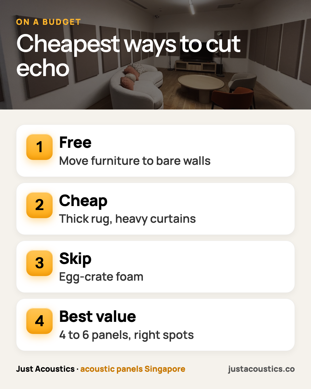 Cheapest ways to cut echo infographic