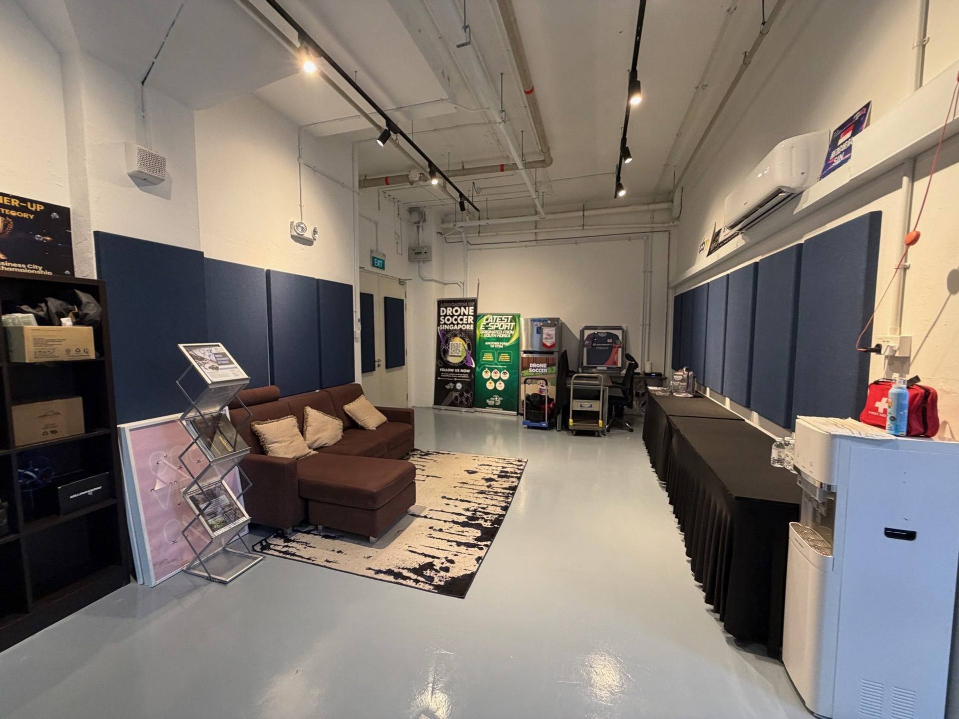 Drone Training Centre, Grantral Mall: acoustic panels installed by Just Acoustics