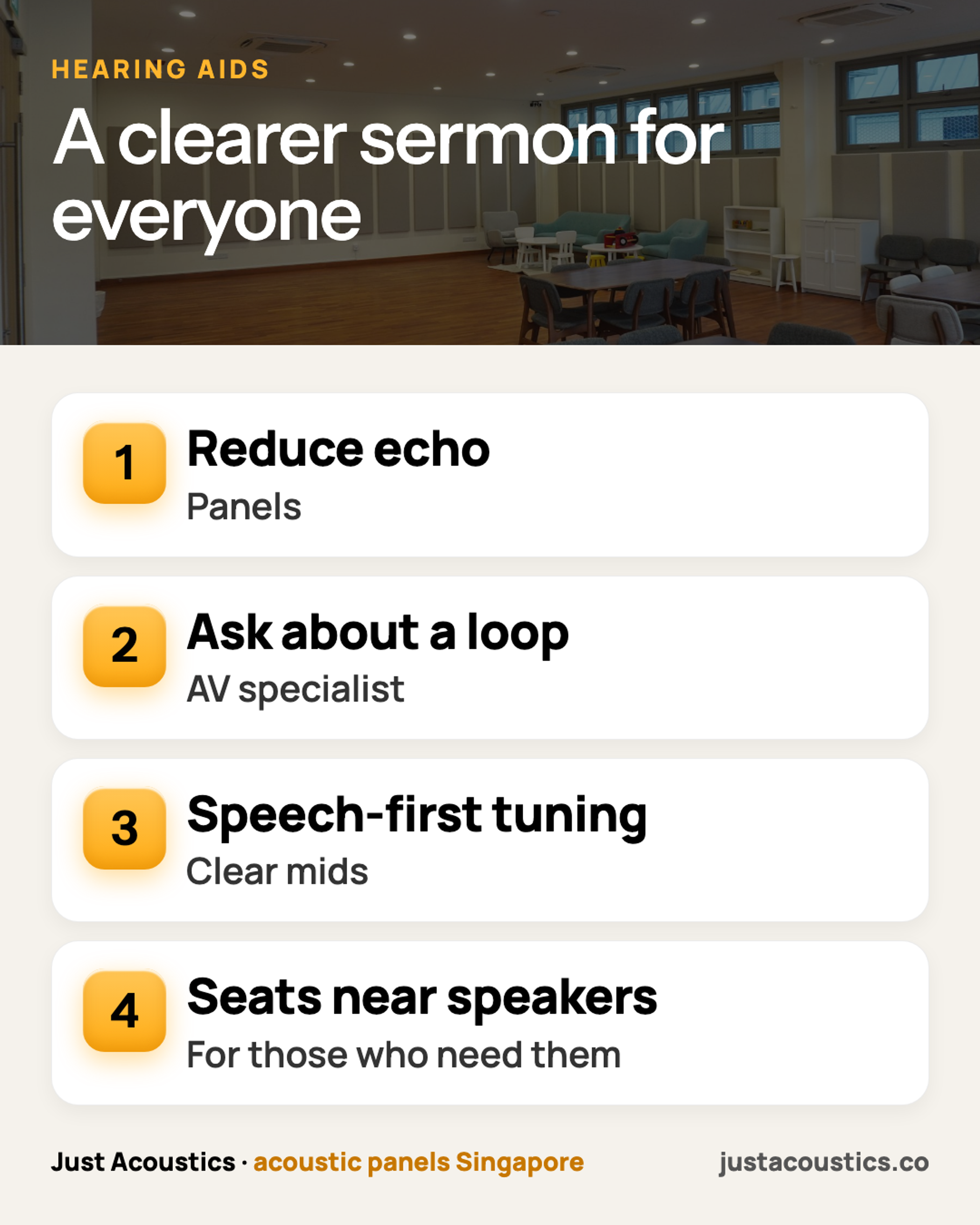 A clearer sermon for everyone infographic