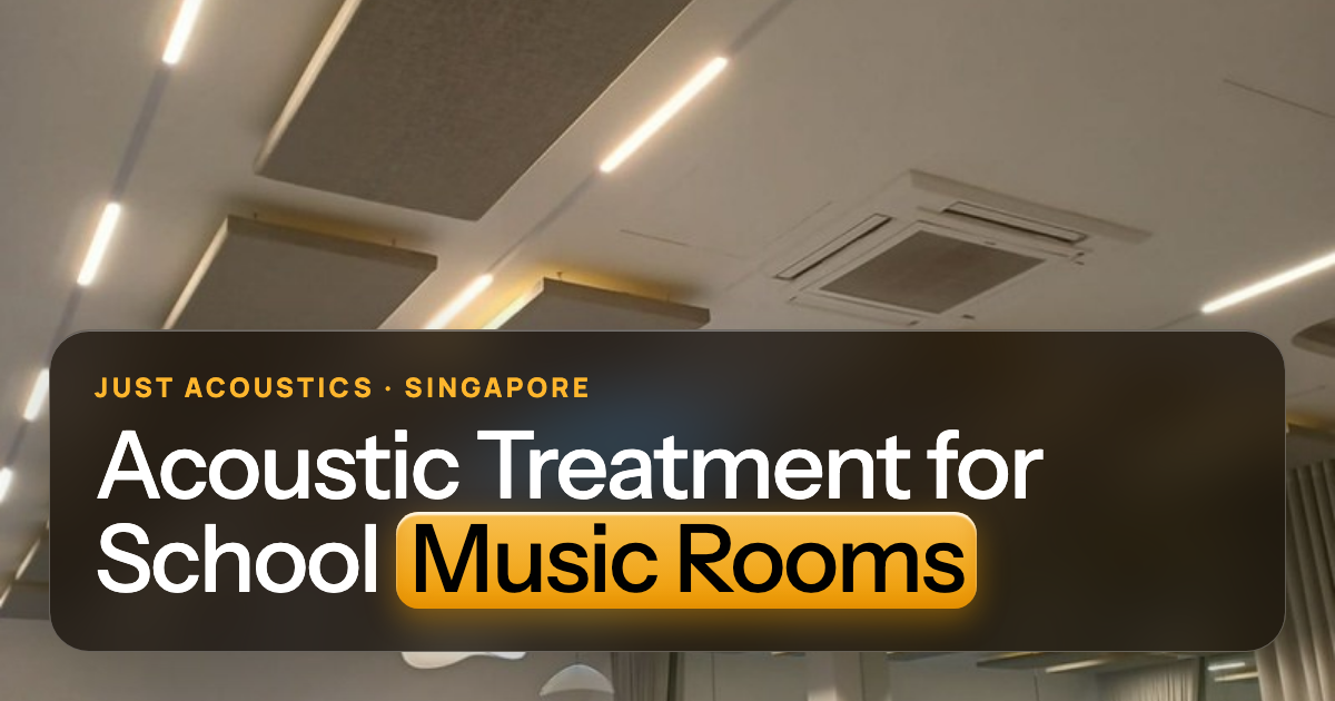 Studio room with acoustic panels