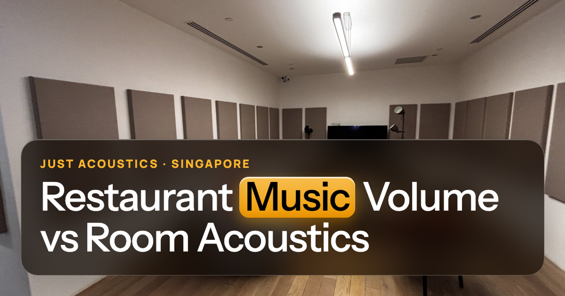 Restaurant lounge with acoustic panels