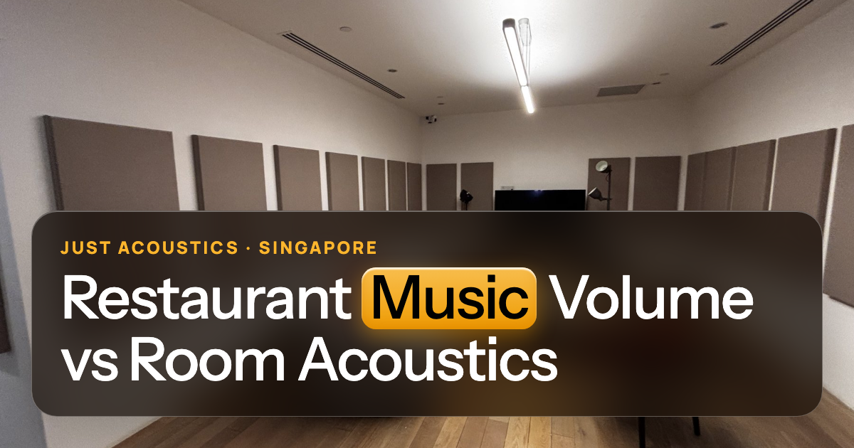 Restaurant lounge with acoustic panels