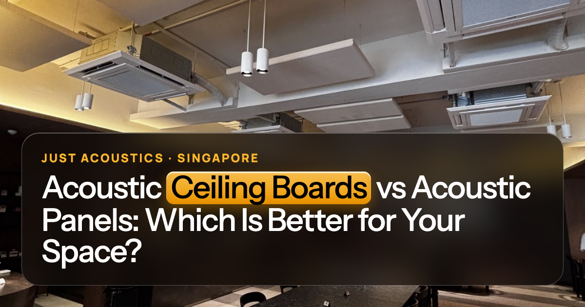 Open ceiling with suspended acoustic clouds