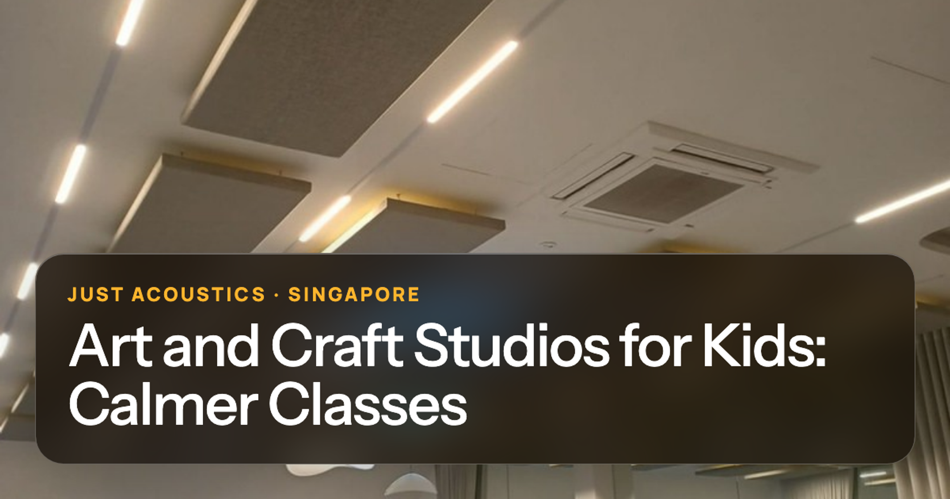 Bright studio with acoustic panels