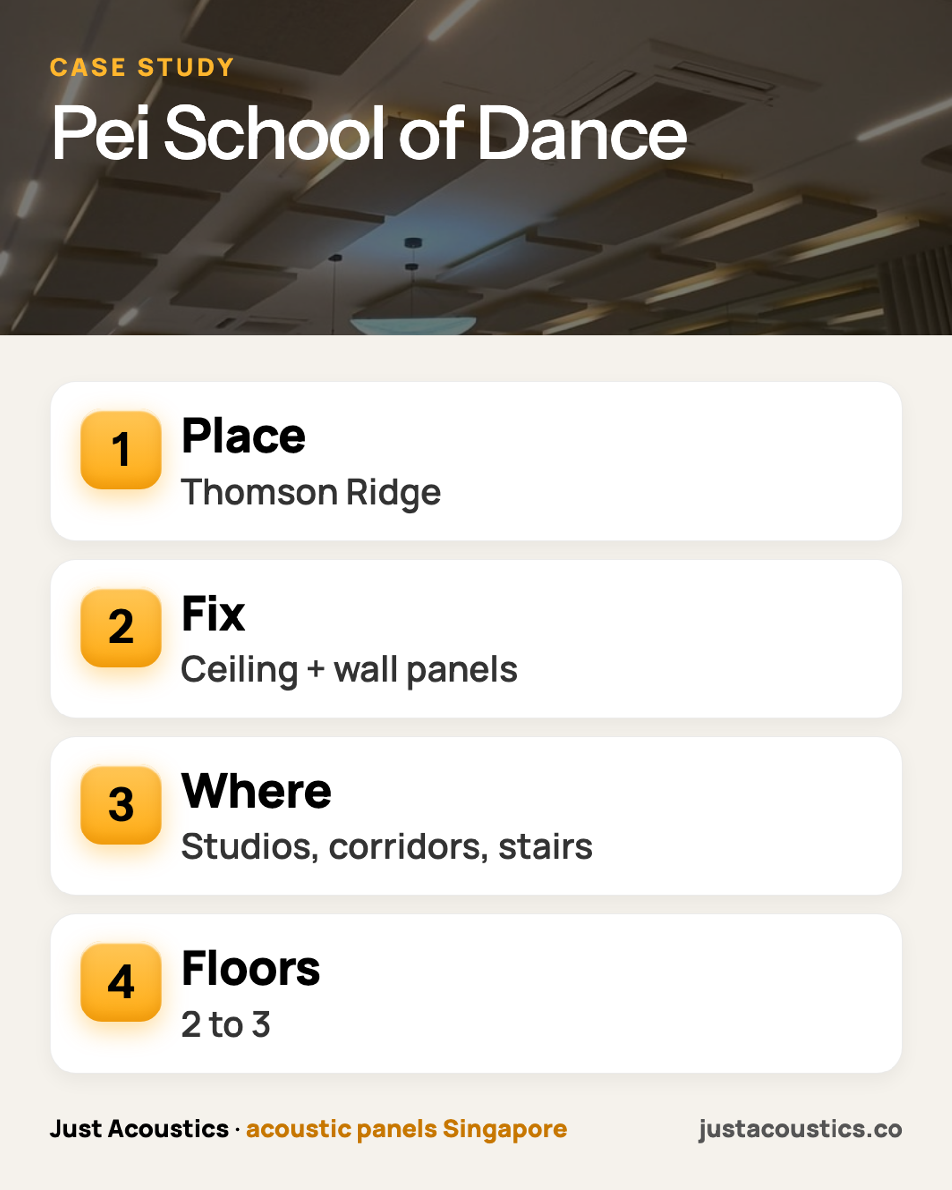 Pei School of Dance infographic