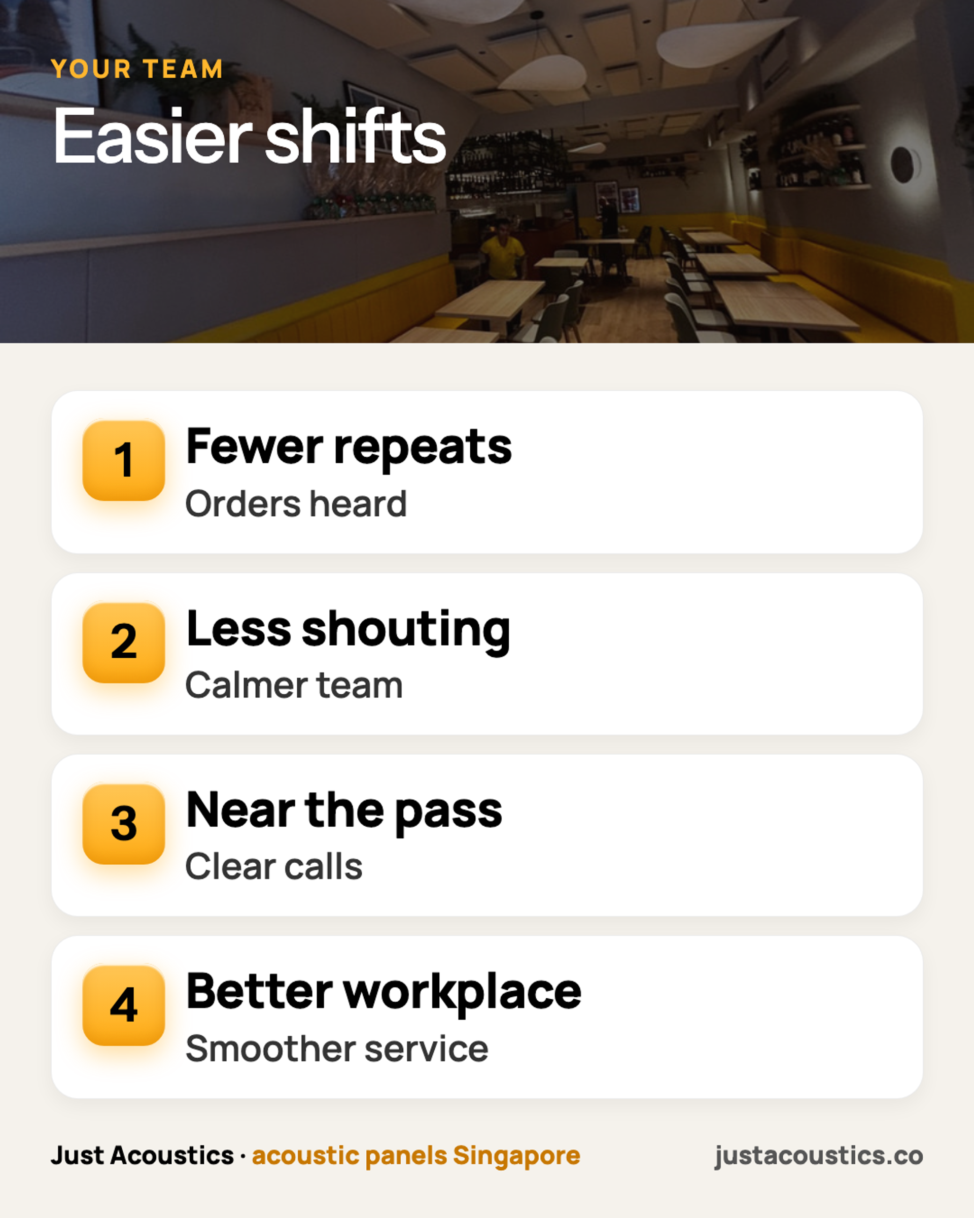 Easier shifts infographic