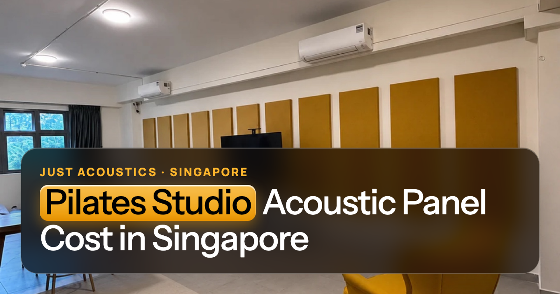 Fabric acoustic panels in several colours