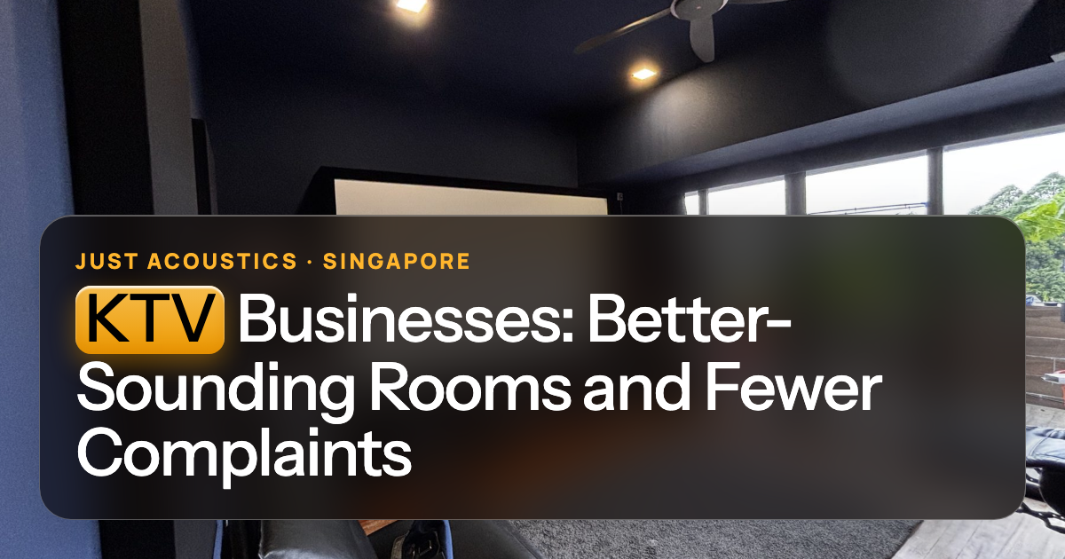 Entertainment room with acoustic panels