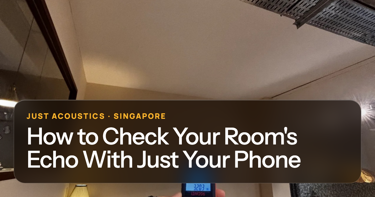 Person checking a room on site