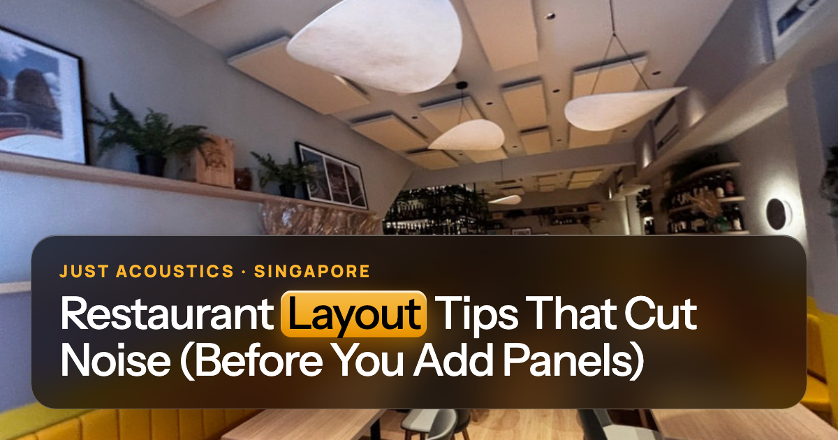 Restaurant dining room layout
