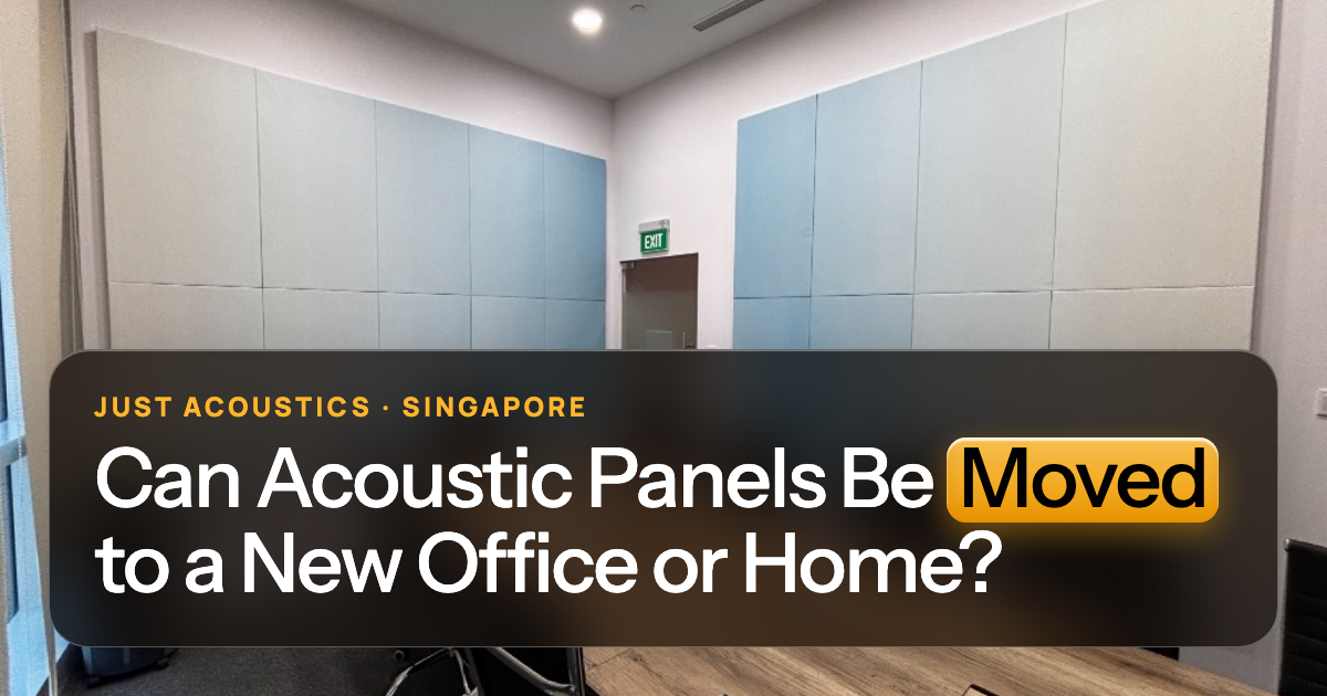 Office wall with removable acoustic panels