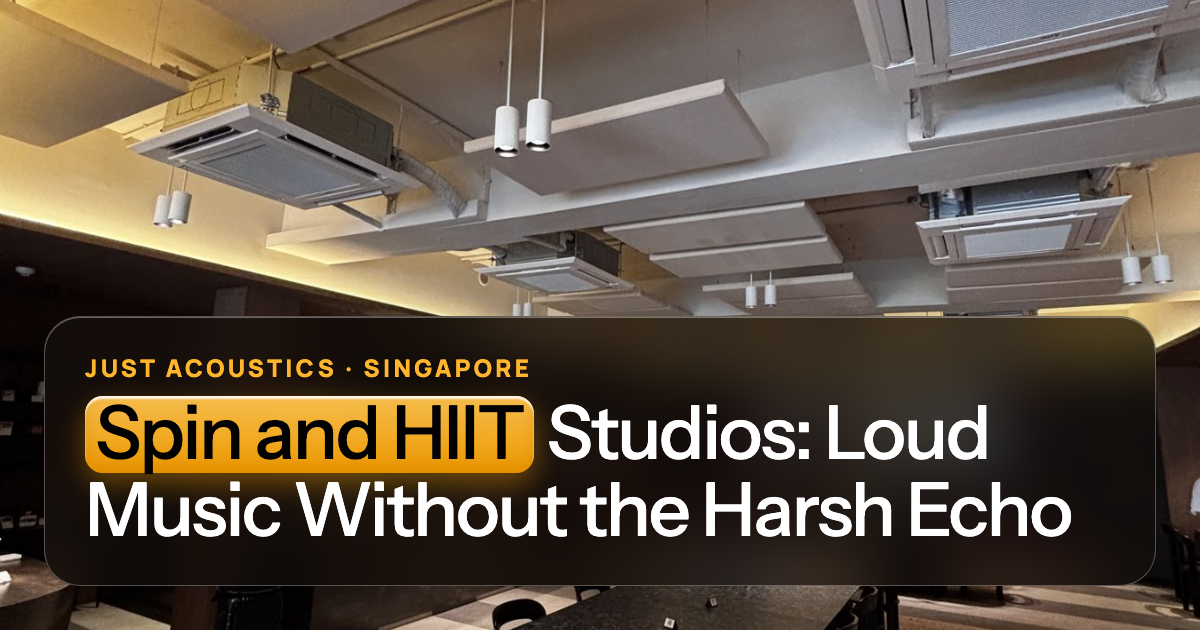 Studio ceiling with acoustic panels
