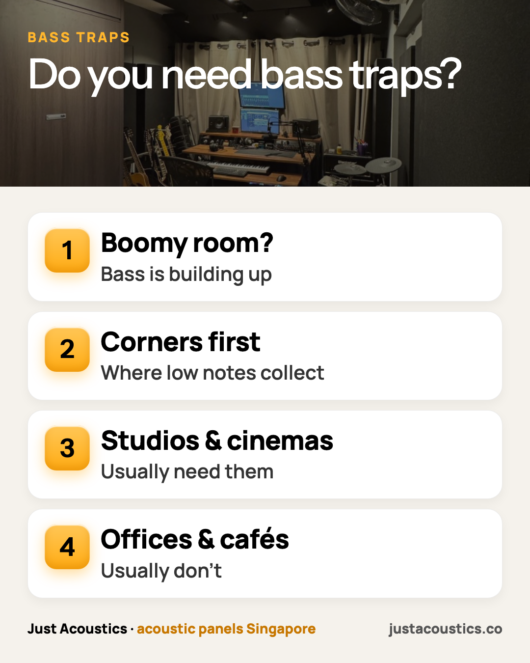 Do you need bass traps? infographic