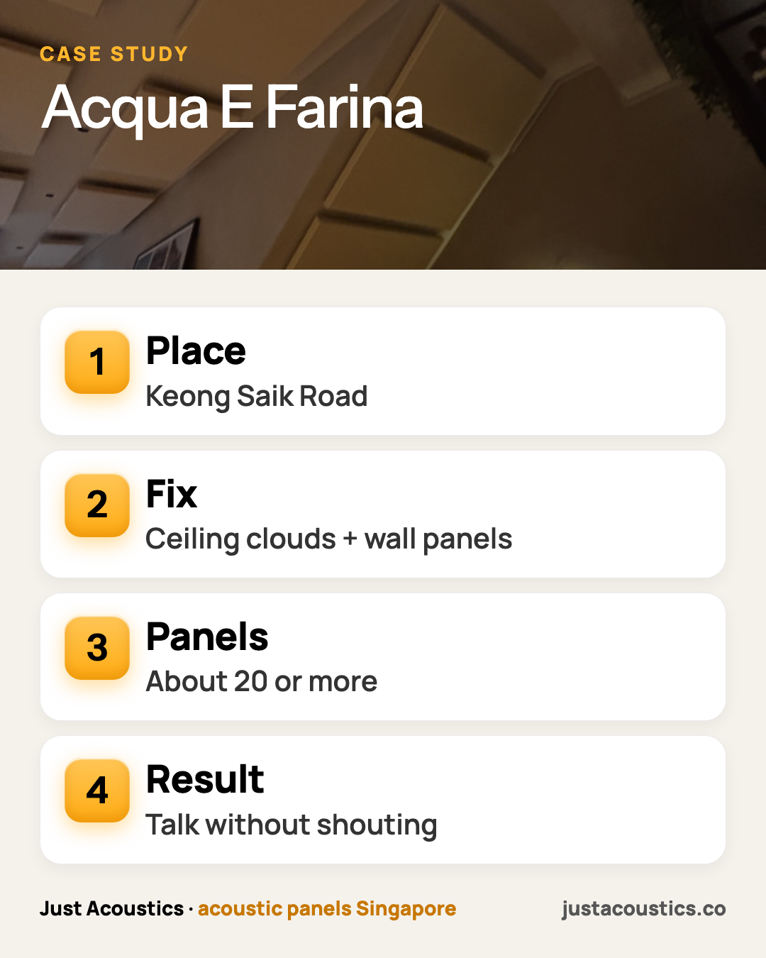 Acqua E Farina infographic