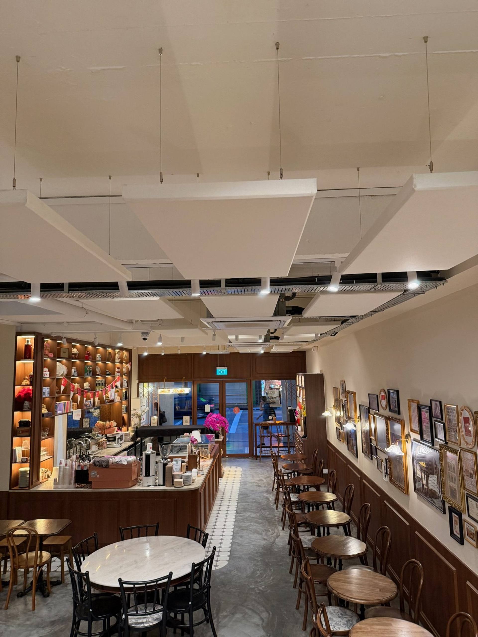 Rise Bakehouse, Chinatown after acoustic treatment