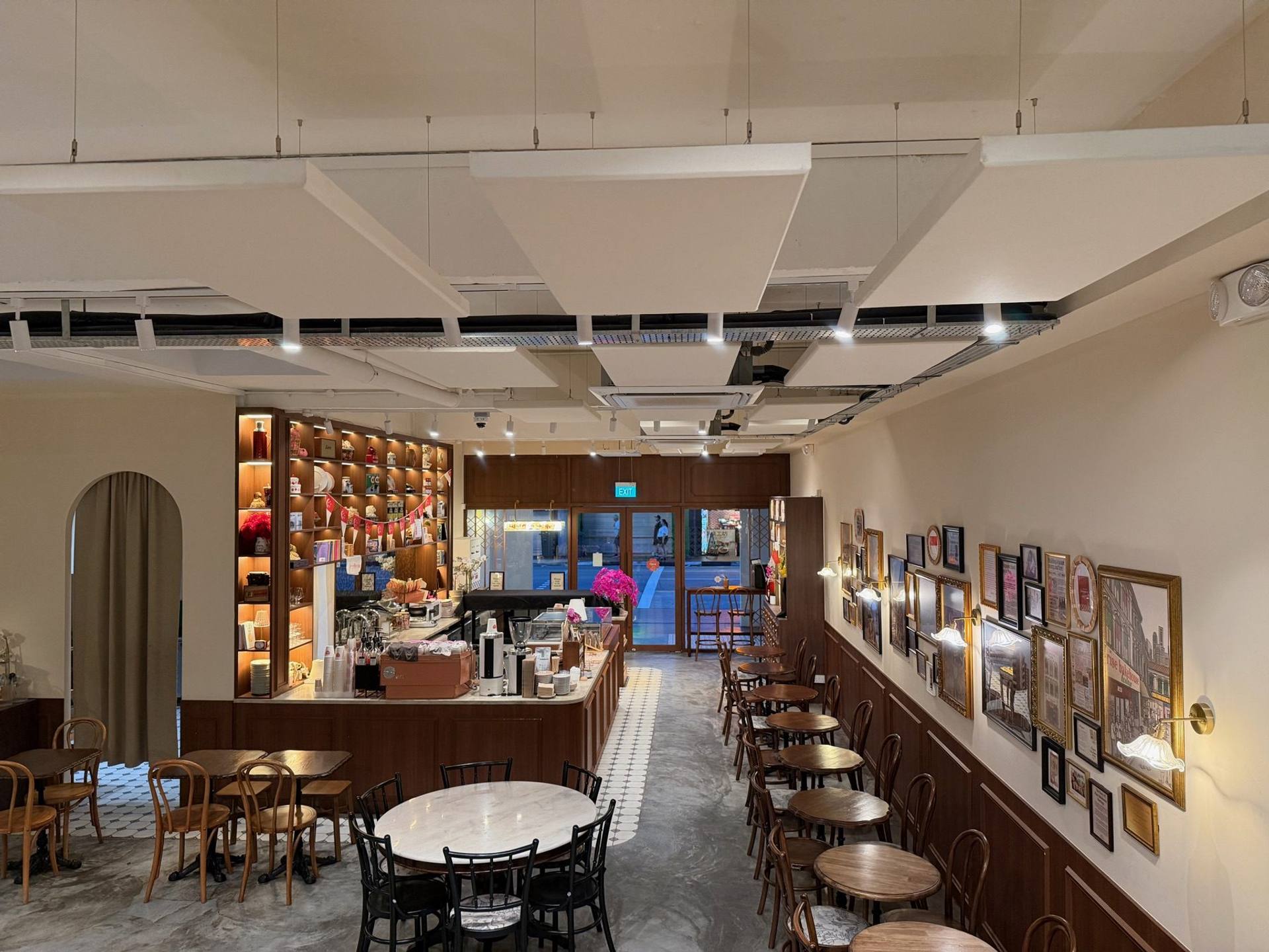 Rise Bakehouse, Chinatown: acoustic panels installed by Just Acoustics