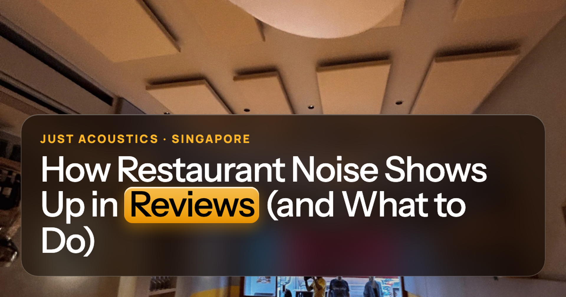 Singapore restaurant interior
