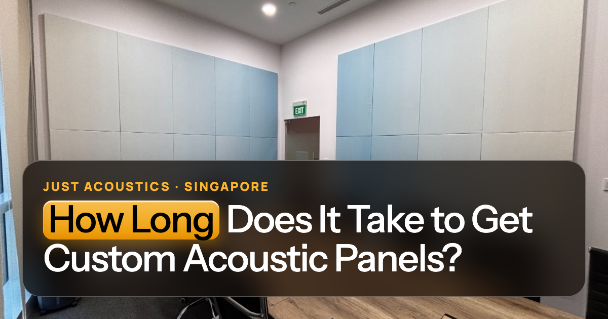Acoustic panels ready for installation