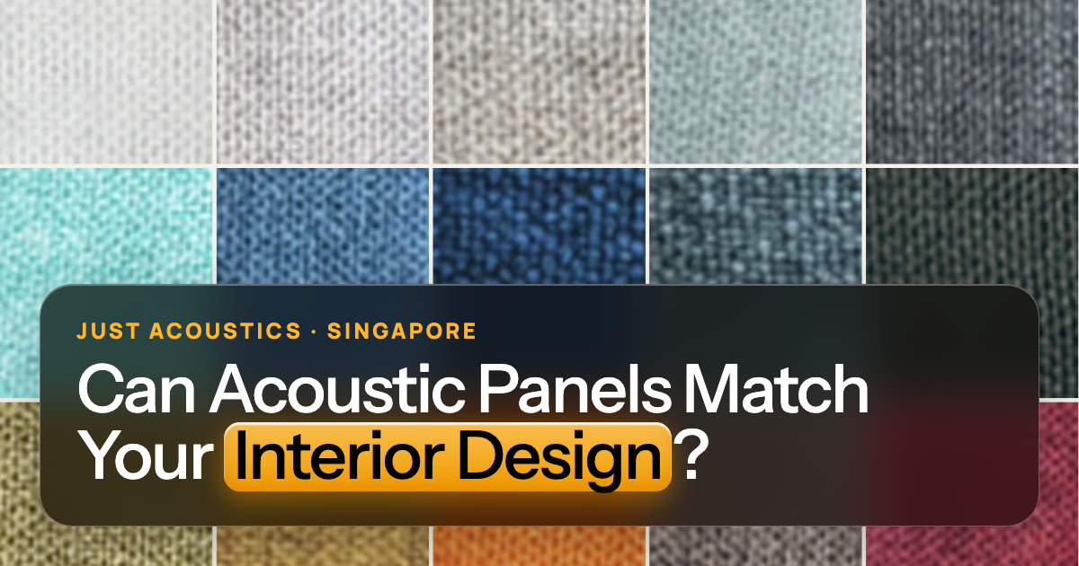 Fabric swatches for acoustic panels