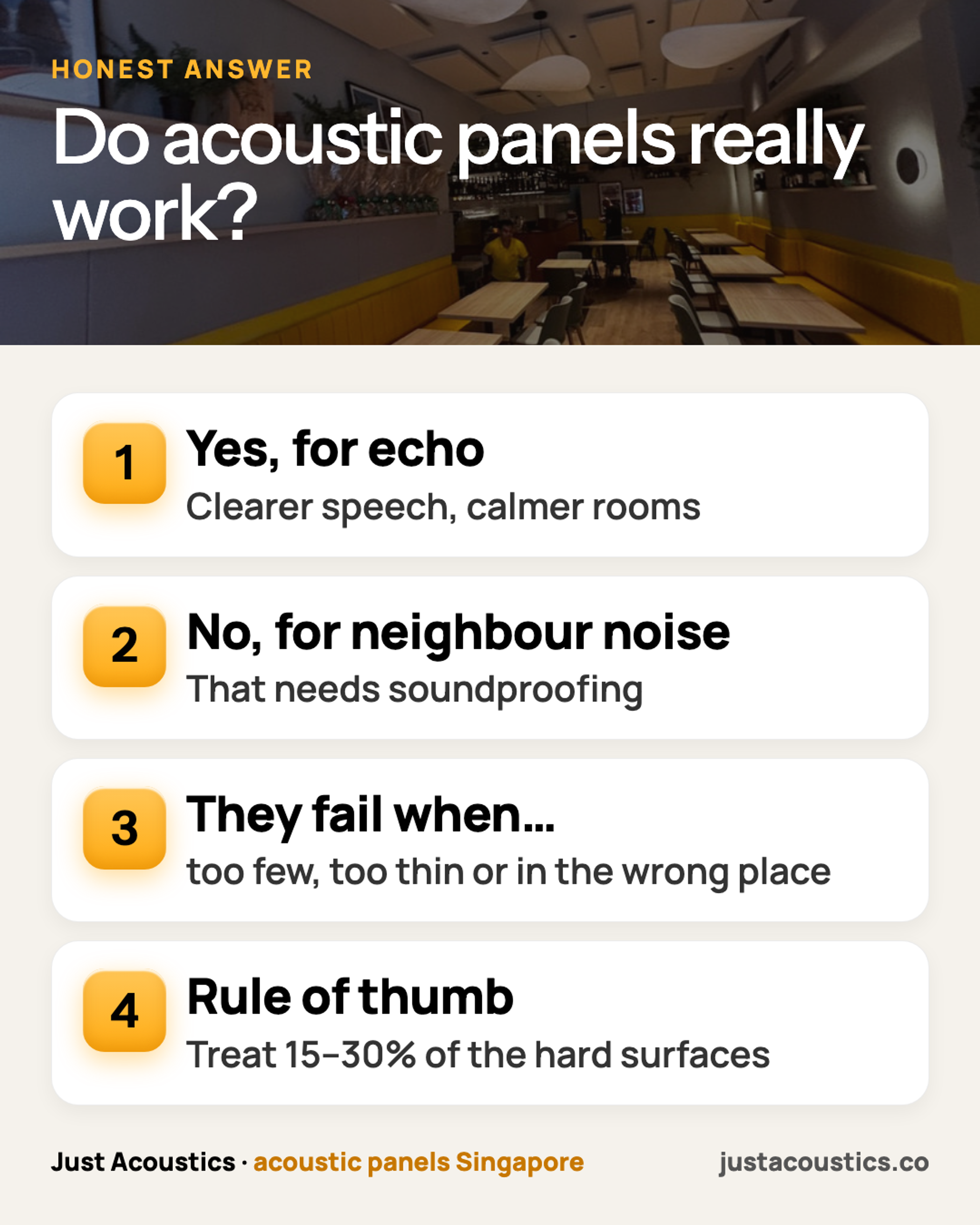 Do acoustic panels really work? infographic