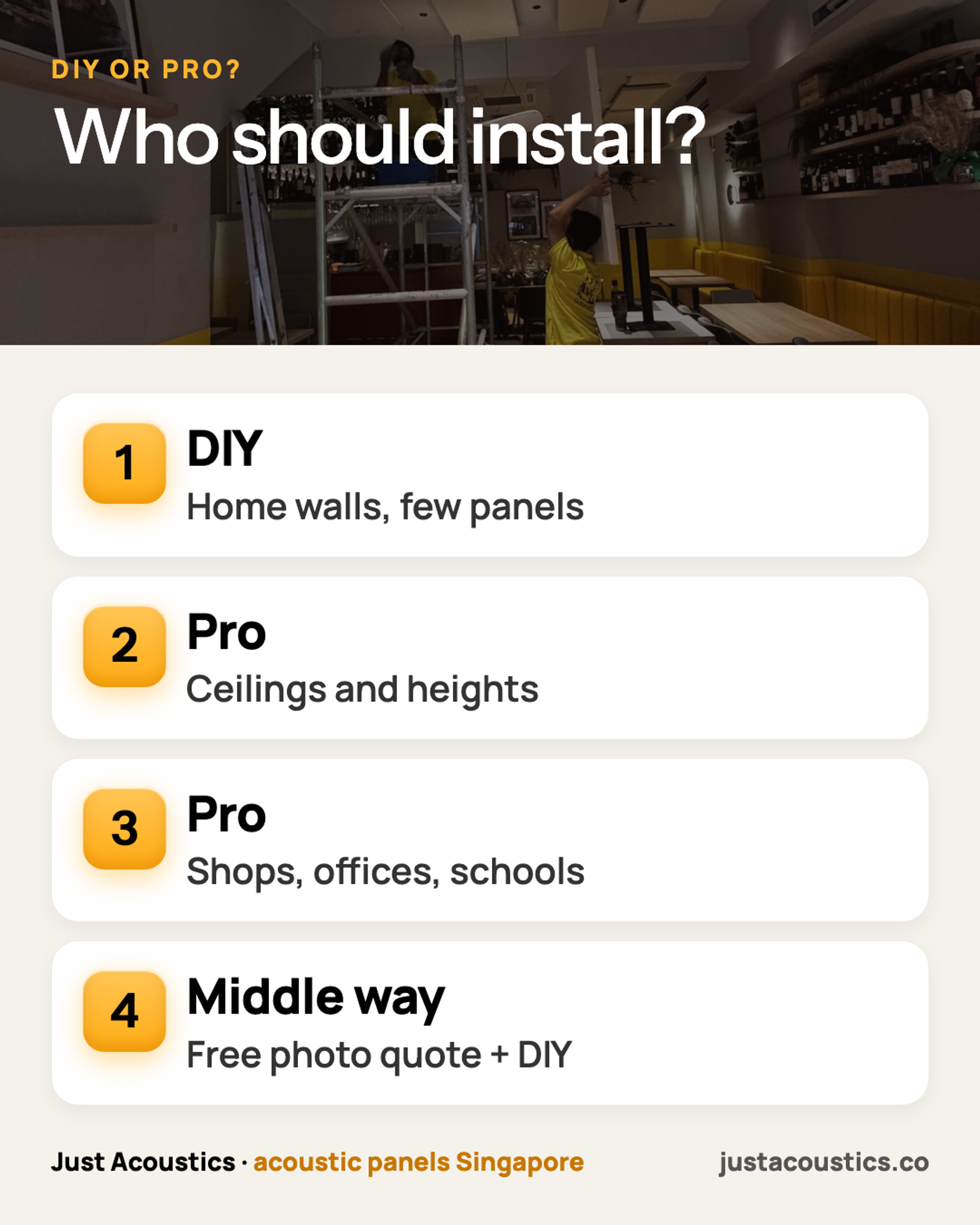 Who should install? infographic