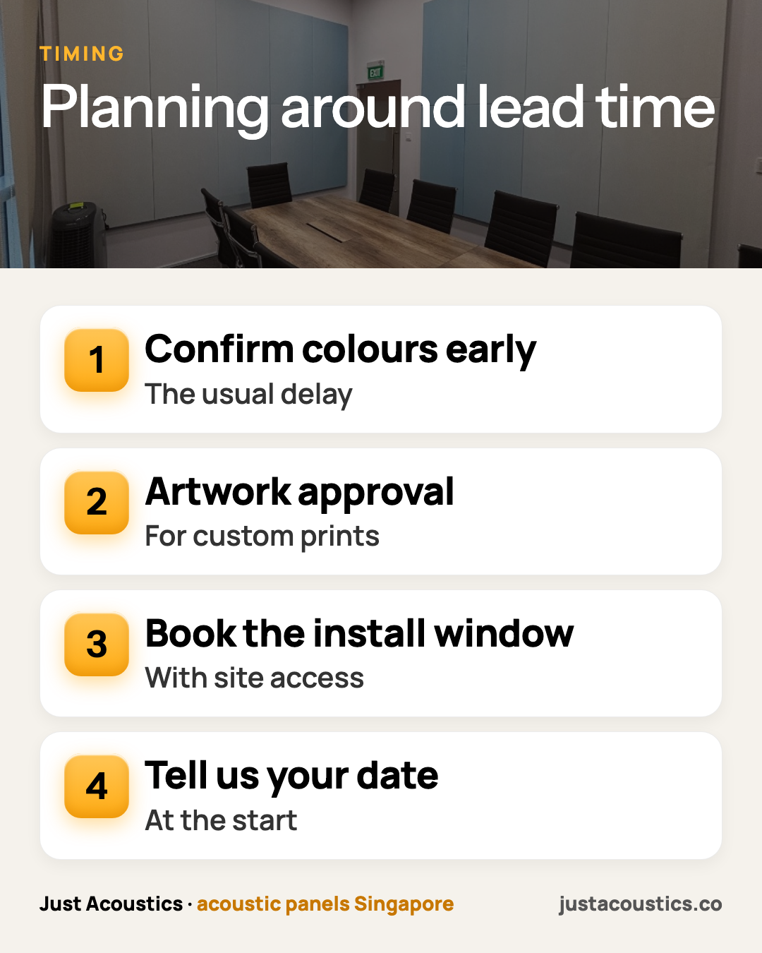 Planning around lead time infographic