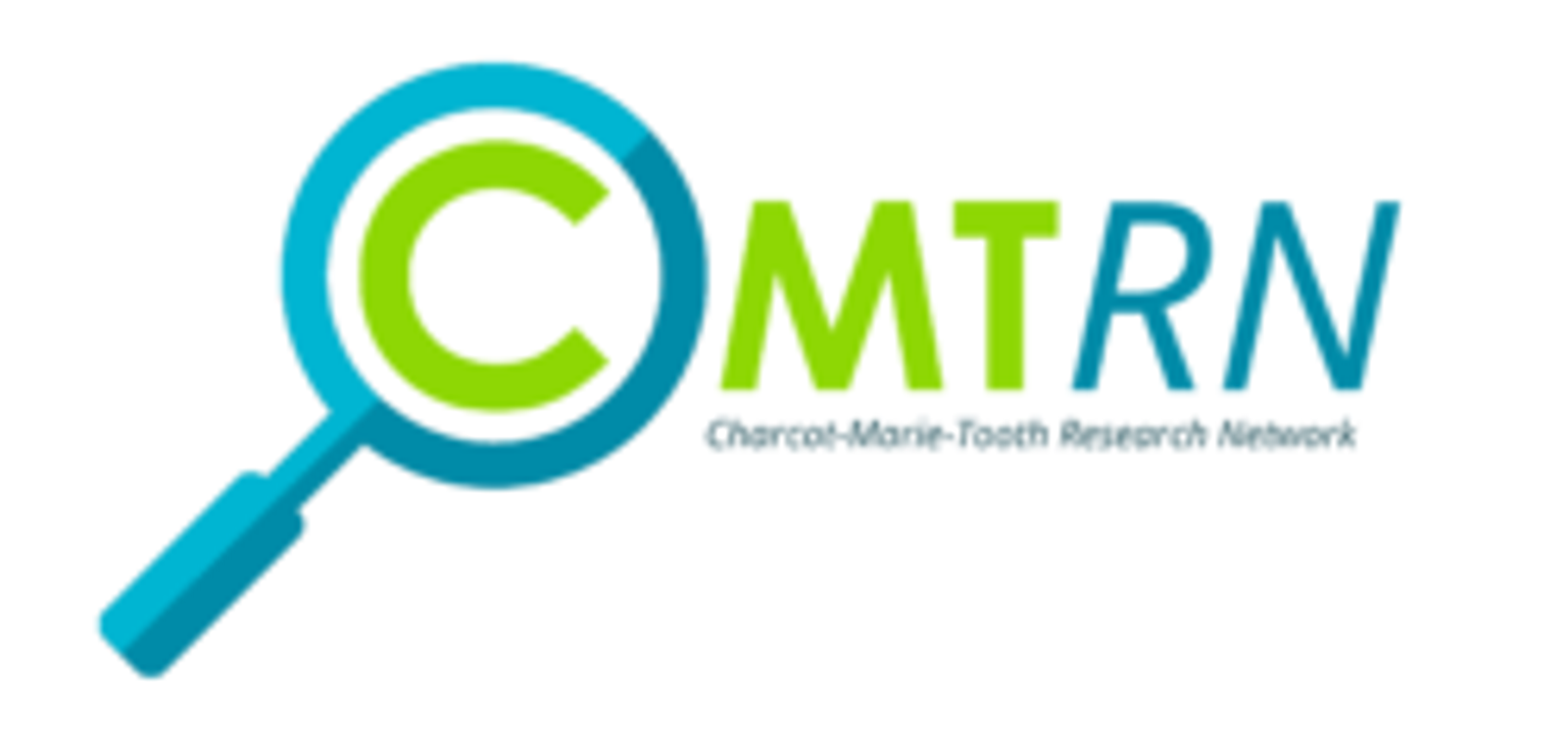 CMTRN logo with magnifying glass and text "Chariot-Marie-Tooth Research Network"