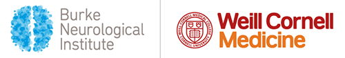 Logotipos de Burke Neurological Institute y Weill Cornell Medicine lado a lado