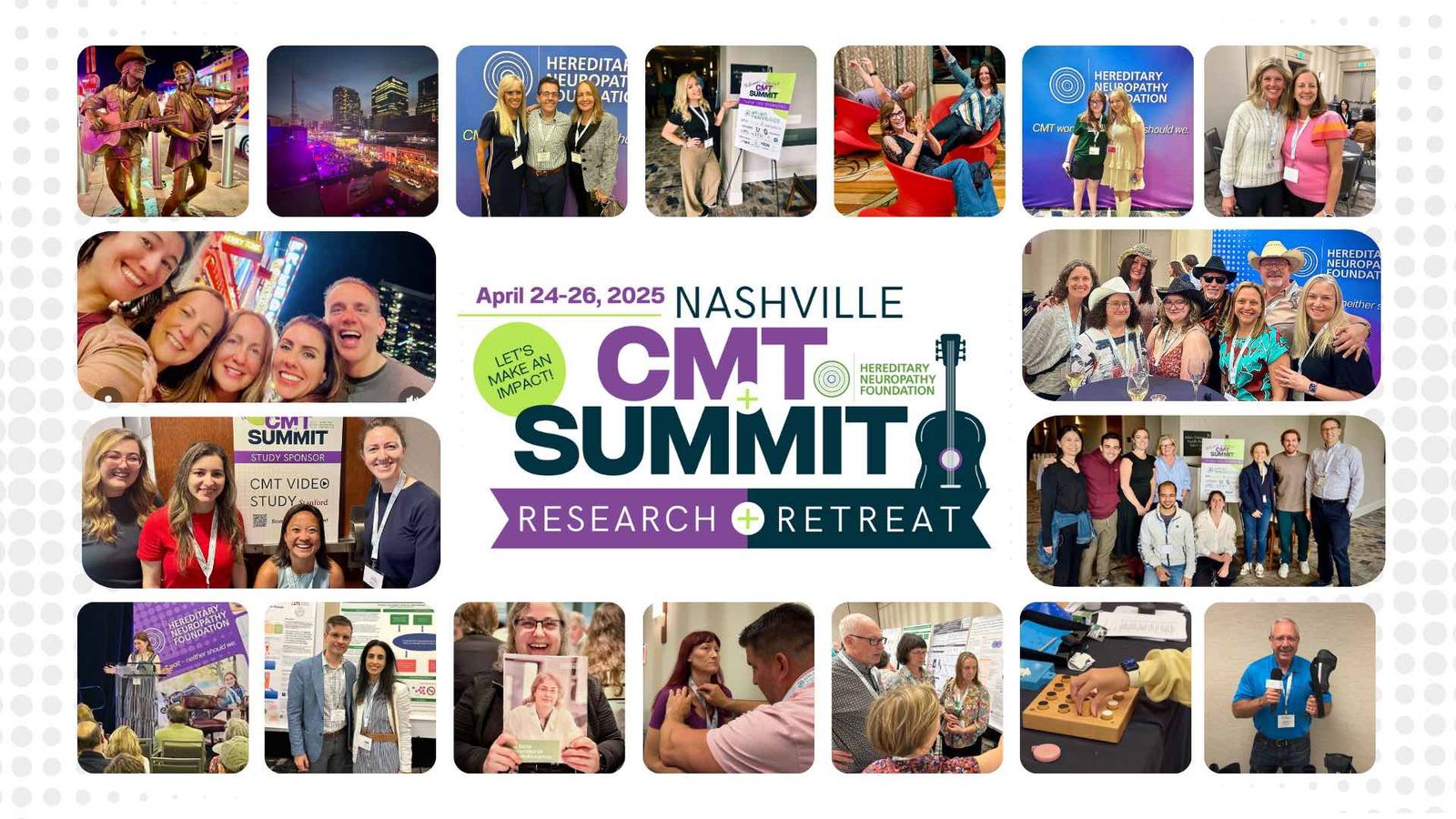 Nashville CMT Summit April 24-26, 2025 Research Retreat collage with attendee photos