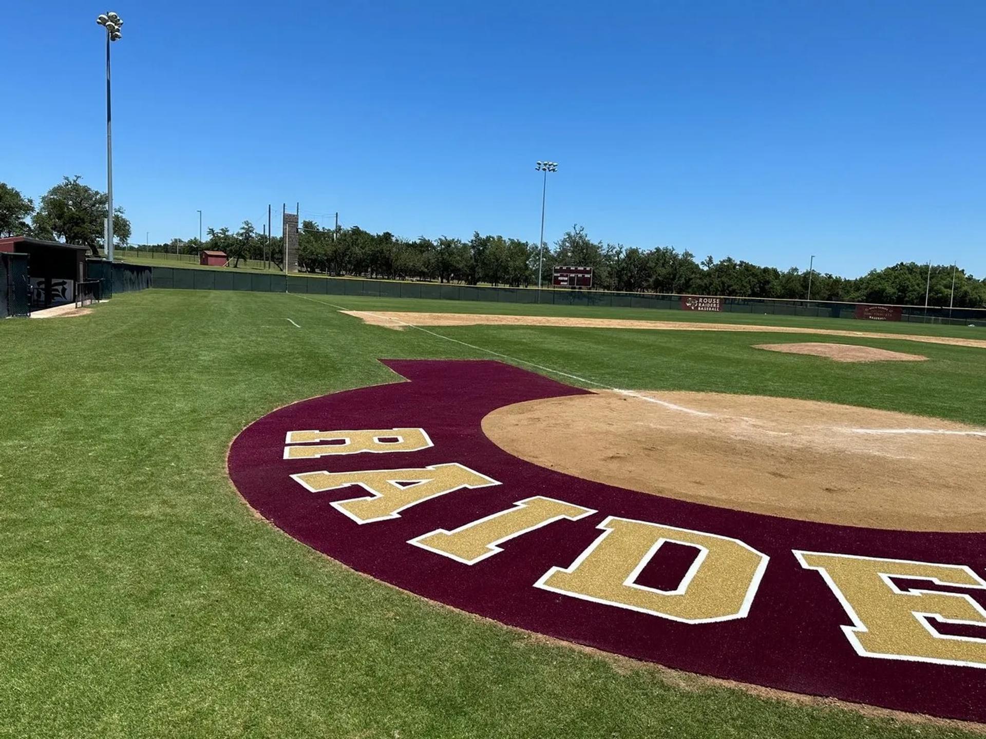 Part of Baseball halo of Raiders HS